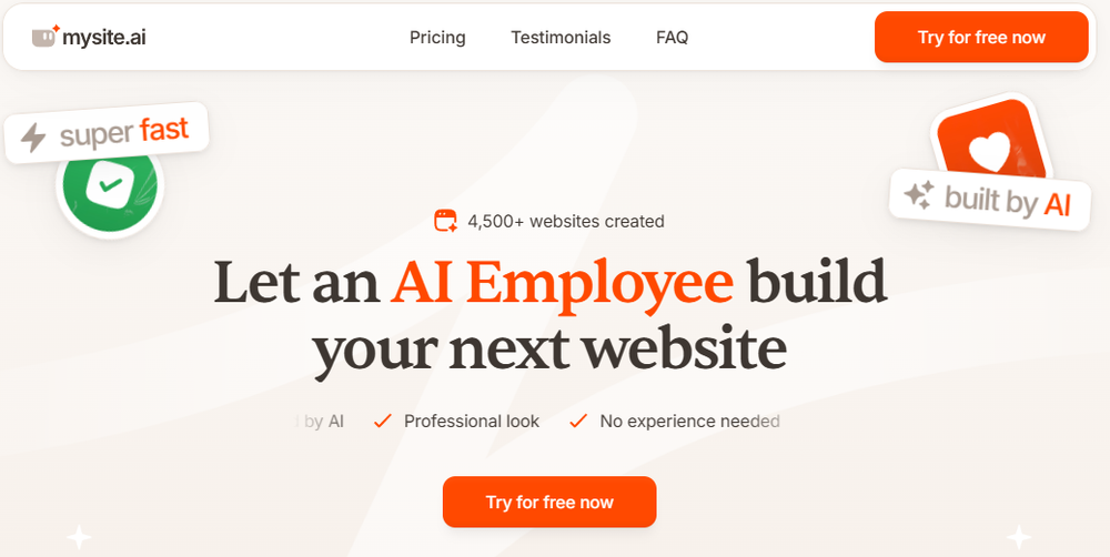Mysite.ai Screenshot 1