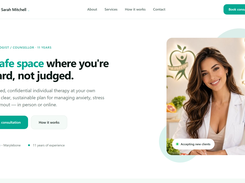 Vitena public profile page, your clinical web page, no coding required
