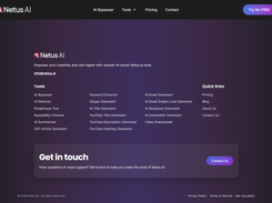 More than 17 AI writing tools in one platform: AI Bypasser, AI Detector, Paraphraser, Readability Checker, Summarizer, SEO Article Generator, YouTube and email generators, and more.