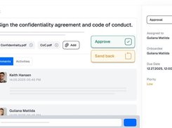 Quickly set up and track HR approvals from equipment requests to role changes without bottlenecks.