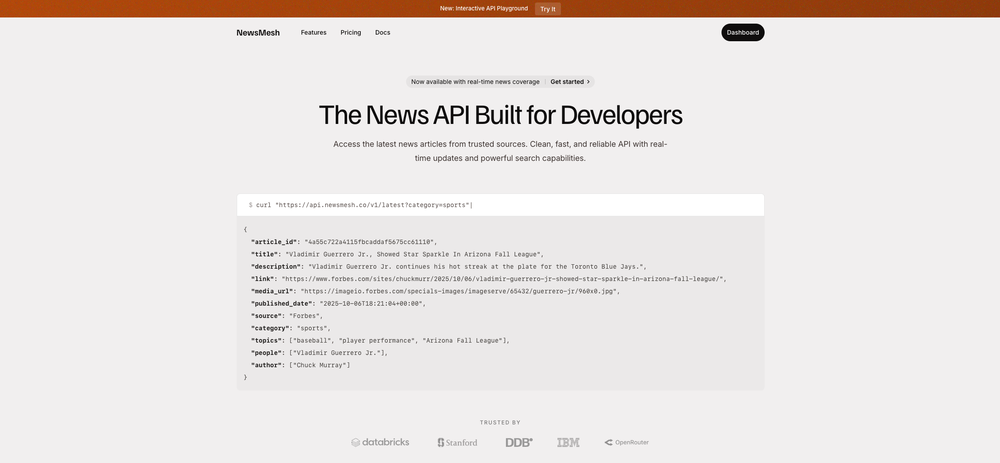 NewsMesh Screenshot 1