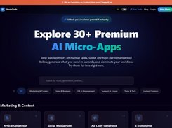 Extensive App Directory: Access over 30 specialized premium AI micro-apps designed to automate every aspect of your marketing strategy.
