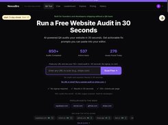 Free website audit: paste any URL, get 125+ QA and SEO checks in about 30 seconds, no signup
