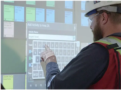 Contractor inputs daily tasks using Nialli Visual Planner
