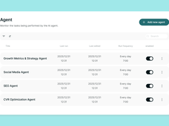Agent: Deploy specialized AI experts to handle your difficult marketing tasks completely on their own, from start to finish.