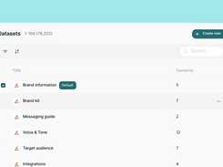 Knowledge Base & Memory: Your AI learns from your data and feedback to improve every single task.