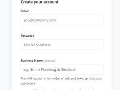 Sign Up Screen