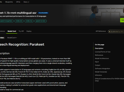 NVIDIA Parakeet Screenshot 1