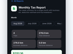 Tax deduction estimate, with the rate applied and how it was worked out