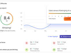 Spot disengagement early with pulse surveys and address feedback with AI-supported recommendations