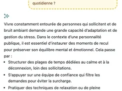 OLVA chat view with an auto-detected French question and AI response.