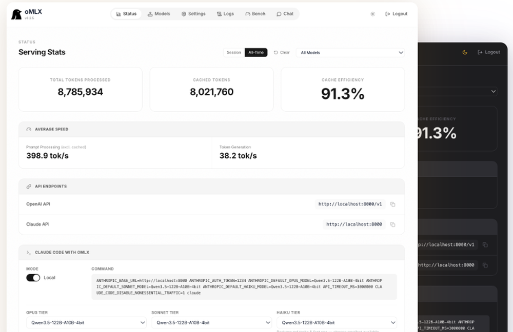 oMLX Screenshot 1