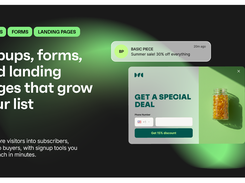 Popups, forms, and landing pages that grow your list