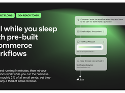 Sell while you sleep with pre-built ecommcerce workflows 
