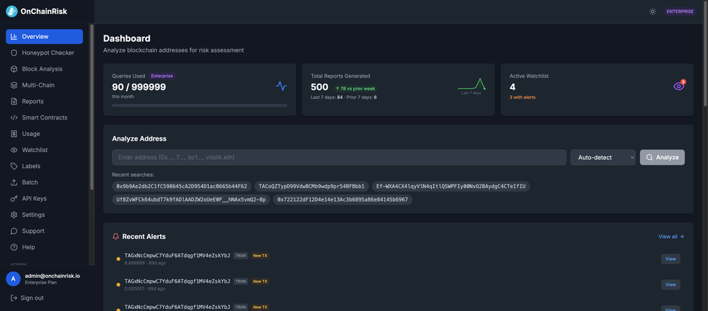 OnChainRisk Screenshot 1