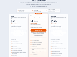 OnCrew pricing: Starter $49 (60 min), Pro $149 (200 min), Multi-Truck $349 (500 min)