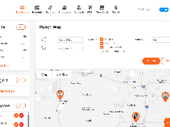 GPS employee time clock with location tracking.