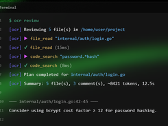 Open Code Review Screenshot 1