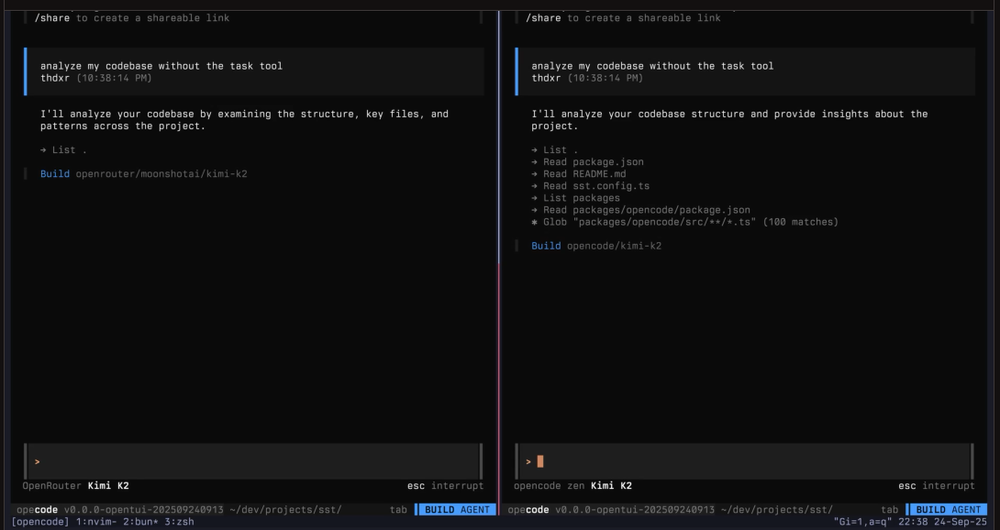 OpenCode Zen Screenshot 1