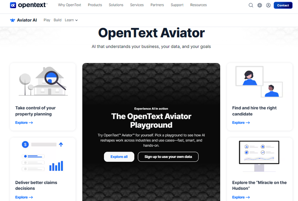 OpenText Aviator Screenshot 1