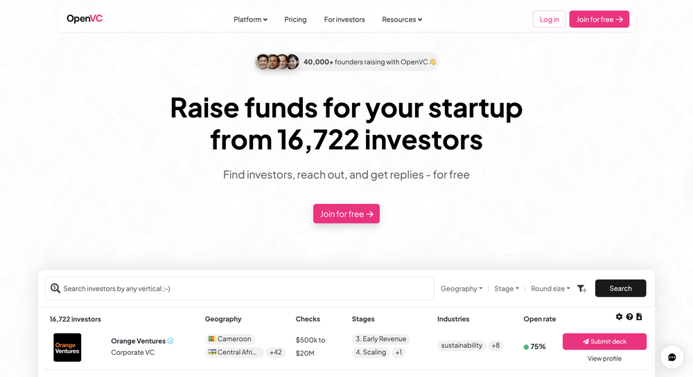 OpenVC Homepage