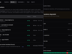 Uptime and SSL monitoring with a public status page, included in every plan.