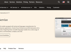Oracle Generative AI Service Screenshot 1