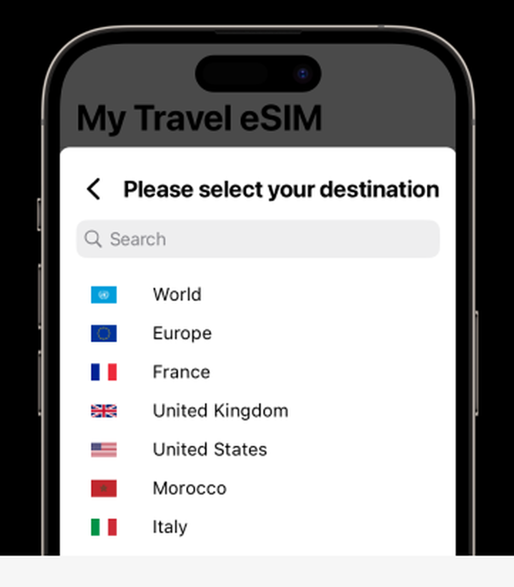 Orange Travel eSIM Screenshot 1