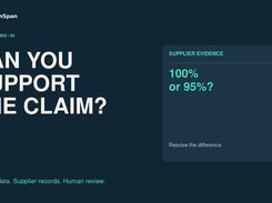Supplier-evidence explainer comparing 100% and 95% claims.