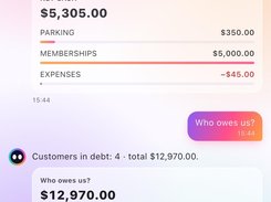 Otto, the built-in business assistant — ask about cash or who owes you and get answers from your own records