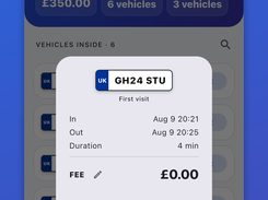 Fees calculated in seconds from your own tariff — cash or card