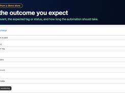 Set the expected outcome for an automation