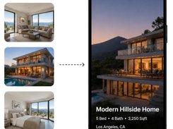 Just your original listing photos. We handle the rest.