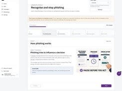 Free Australian awareness course: how phishing works and why pausing matters, in the updated interface.
