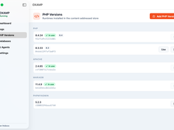 OXAMP Php Versions