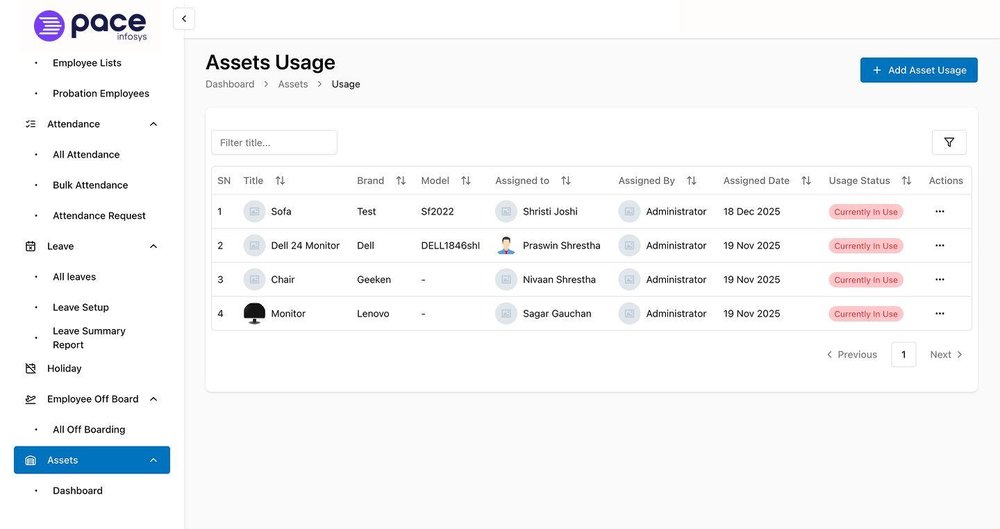 Asset Management Module