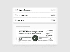Workflow interface showing “Ambiguous field detected,” “Assigned to Mark,” and “Value verified” above a document preview.