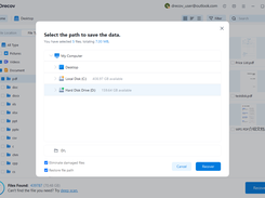 One‑click selection of the recovery path