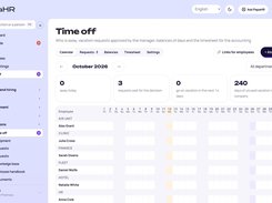 Time off with approvals and balances