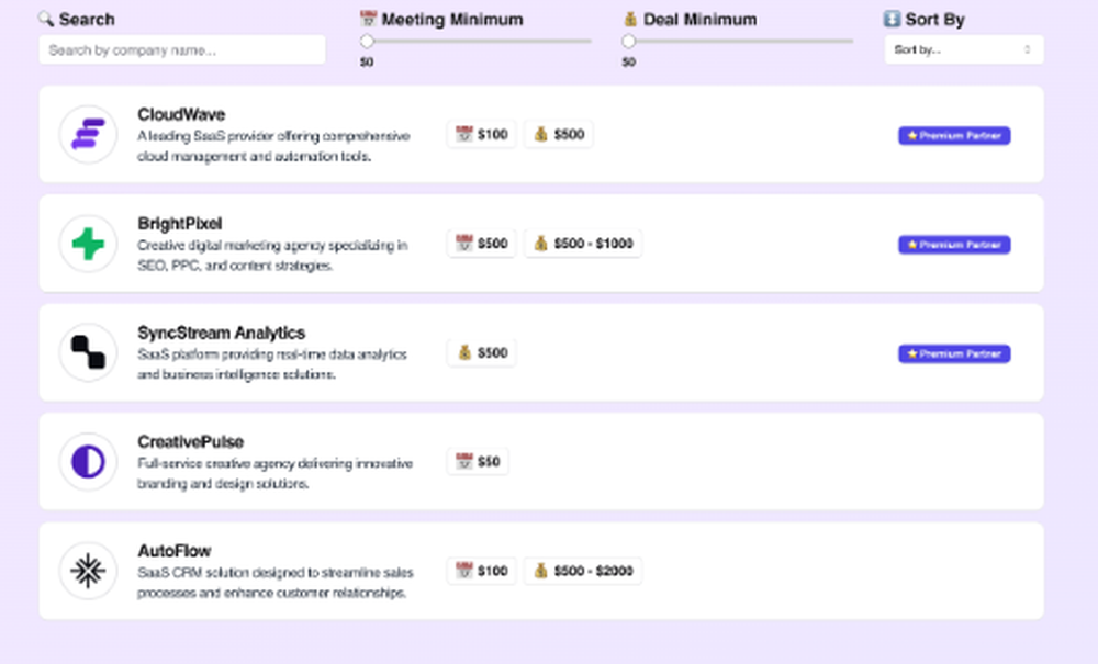 PartnerBoard Screenshot 1