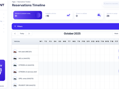 Operators UI - Booking timeline