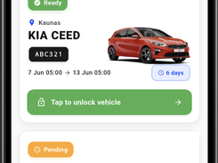 Driver app - Active bookings