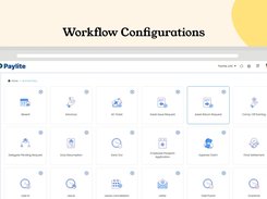 Paylite's Workflow Configurations let you set approvals for every HR process — leave, advances, claims, final settlement — independently, with no custom development.