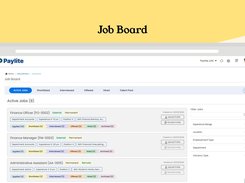 Paylite's Job Board keeps every open role and candidate in one place — track applicants from applied to hired, filtered by experience, location, and department.