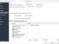 Blank Report & Exception Handling