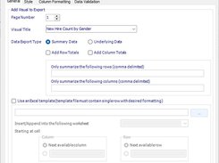 Exporting Visual Data to Excel