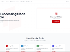 Homepage - PDF Processing Made Simple