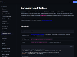 The open-source pdfik CLI with a wkhtmltopdf compatibility mode
