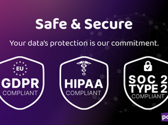 pdfRest Security: pdfRest is built for robust, Enterprise-grade security and compliance. We meet rigorous standards for GDPR and HIPAA, and our controls are independently audited to ensure strict SOC 2 Type 2 compliance.