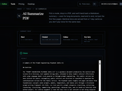 Pditor AI Summarizer